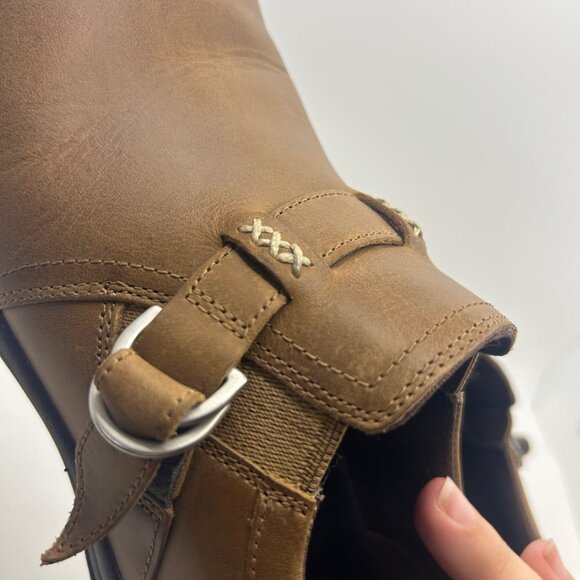 Merrell Womens Jungle Moc Brown Leather Slip On Side Buckle 7 - Picture 6 of 8